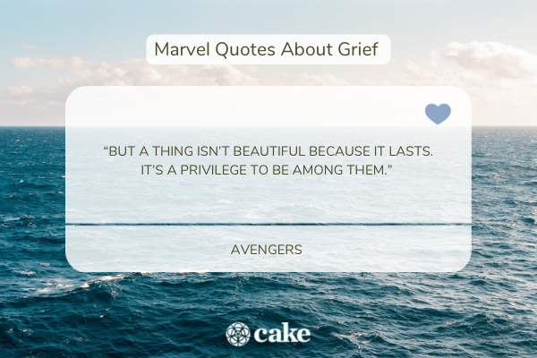 Marvel Quotes about Grief